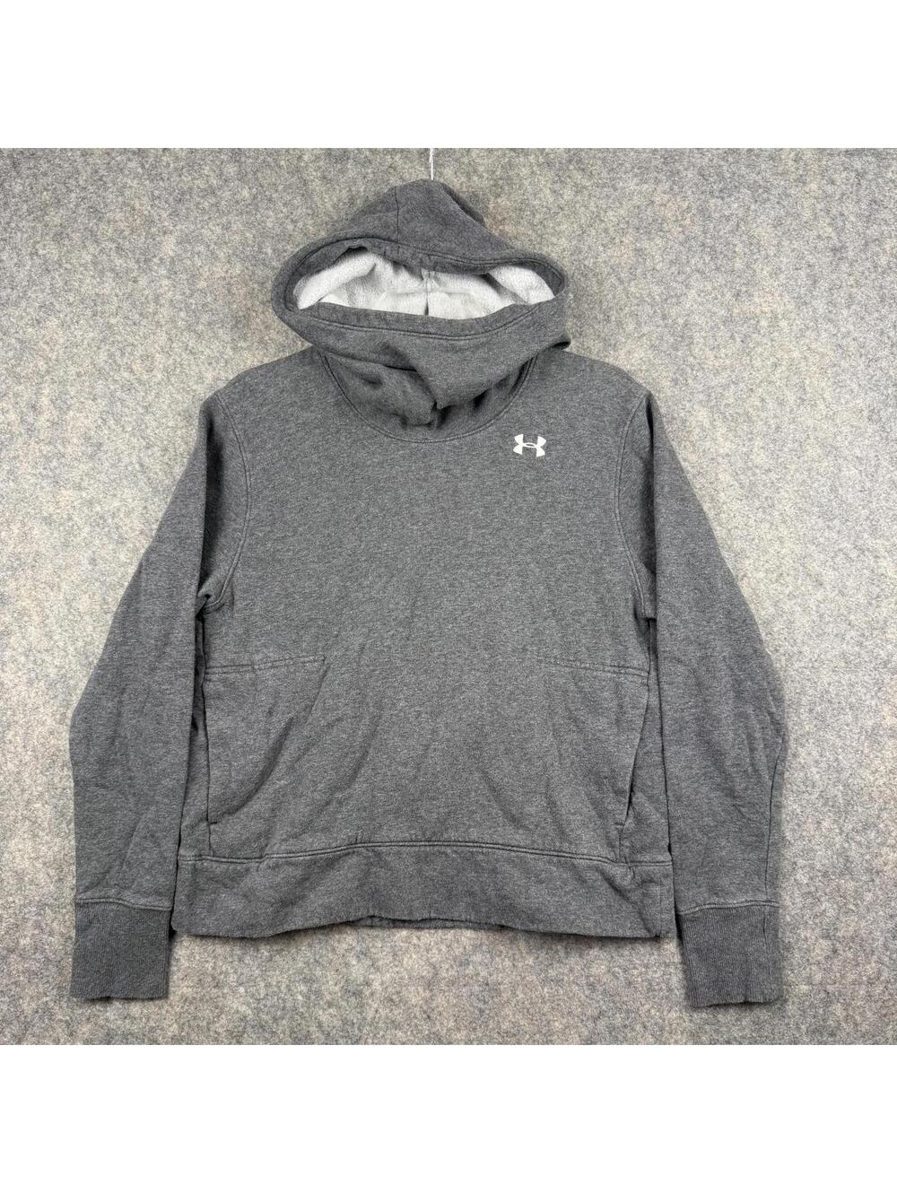Under armour Women’s Loose Cowl Neck Hoodie Heather Gray Size Medium 001